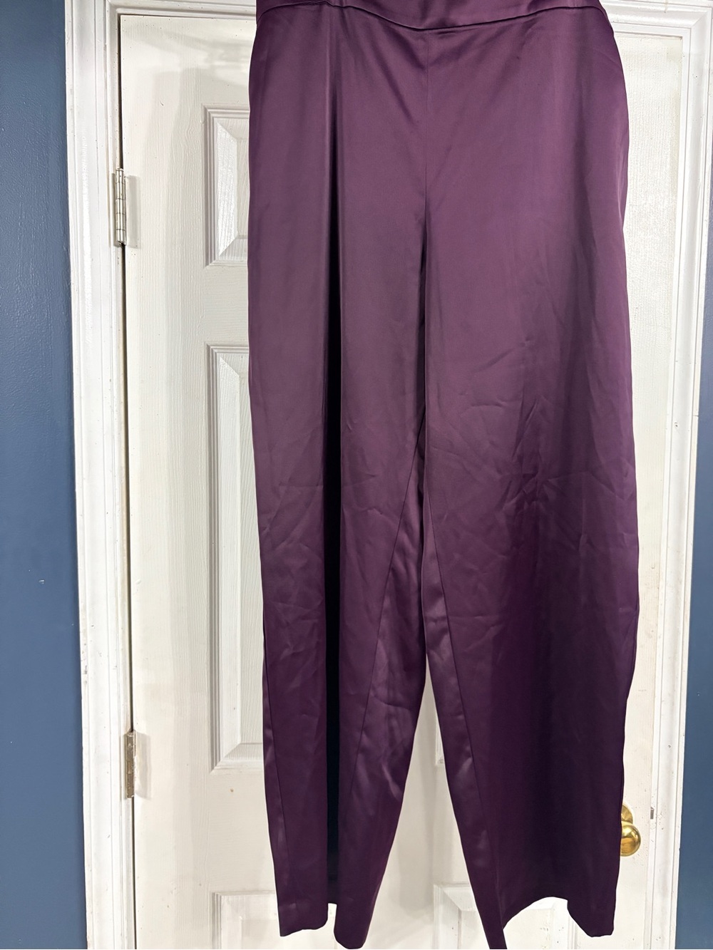 Anne Klein Plum satin pants